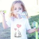 Mädchen-T-Shirt mit Elefant 3
