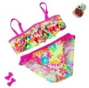 Bikini de niña con volantes y flores 1