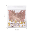 48 pcs autocolantes 3D de parede Borboletas Decoração para o quarto Borboletas brilhantes Várias tamanhos Decoração de casa Autocolantes adesivos 2