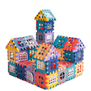 48 pièces blocs de construction micro Fenêtres Kit de construction de maisons Puzzle pliable Construction de grandes maisons Construction créative 6