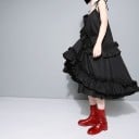 Vestido extravagante con volantes 4