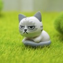 Frownande kattfigurer - 6 st. 6