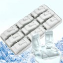 Isbricka med Moai-mönster 1