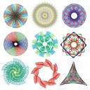 Geometriska schabloner set om 22 delar 5