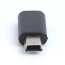 Adapter Micro USB hona till Mini USB hane Adapter för att ansluta Micro USB-kabel till enhet med Mini USB-port Liten svart design 2