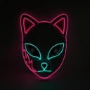 Masque lumineux de chat pour Halloween 3