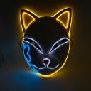 Masque lumineux de chat pour Halloween 4
