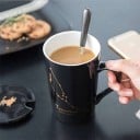 Stjärnteckenmugg med sked och lock 26