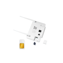 4G LTE WiFi-reititin 300 Mb/s CPE106-E ABS valkoinen kotimodeemi SIM-tuesta EU-adapteri 145×95×45 mm mobiilinetin jakamiseen 3