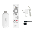 4K Android TV Stick Google TV 12.0 2GB RAM 8GB HDMI Duplo WiFi 5GHz Bluetooth 5.0 Controlo por Voz EU Adaptador Cabo 4