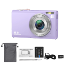 4K-Digitalkamera 48 MP mit Autofokus 2,8-Zoll-Display HD-Auflösung USB-Ladefunktion 32 GB TF-Karte Kompaktkamera zum Aufnehmen von Fotos und Videos 3