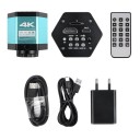 4K digitalt mikroskop 48MP HDMI Type C 150X forstørrelse med fjernbetjening LED-lys og sammenklappelig stativ til detaljerede inspektioner 4