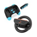 4v1 Race Sturen en Handgrepen voor Switch 1 en Switch 2 ABS Zwart-Oranje-Blauw voor Racegames 2