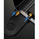 4v1 rýchlonabíjací kábel 2x USB C + USB A + iPhone Lightning 1 m 65W multi opletený kábel 6A PD duálne nabíjanie 3