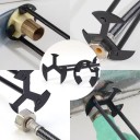 5 i 1 multifunktionsnøgle til vask og batterimøtrikker 20 x 5 cm Kulstofstål Montering og demontering af VVS 8