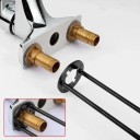 5 in 1 Multifunktionsschlüssel für Spülen- und Armaturenmutter 20 x 5 cm Kohlenstoffstahl Montage und Demontage von Sanitärinstallationen 7