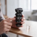 5-in-1 Puhelinobjektiivisarja Kalansilmä 198° Laajakulma 0,63x Makro 15x Teleobjektiivi 2x ja CPL Suodatin Klipsillä Musta iOS:lle ja Androidille 5