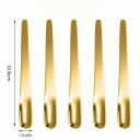 5 ks nerezové čajové lyžičky 12,3 x 1,6 cm Lesklé odolné lyžičky z nerezovej ocele Elegantný príbor pre domácnosť Kuchynské doplnky 2