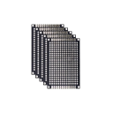 5 ks Oboustranné prototypové desky plošných spojů 4 x 6 cm Černé PCB Tloušťka 1,6 mm Rozteč otvorů 2,54 mm Univerzální testovací desky pro DIY elektroniku 1