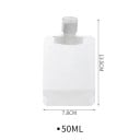5 ks plastové plniteľné vrecúška na krémy s uzáverom 50 ml transparentný obal na kozmetiku pre cestovanie a uchovávanie tekutín a gélov 2