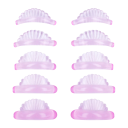 5 Paare Silikonunterlagen für Wimpernlifting XS-XL 3D Applikatoren halbrunde Schale Professionelles Wimpernlifting Set 10 Stück 6,5 x 6,5 cm 12