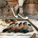 5 paia di calze in lana da donna per autunno e inverno EU 38–44 calze calde e morbide in poliestere spandex calze confortevoli per la stagione fredda 2