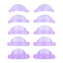 5 paia di cuscinetti in silicone per laminazione ciglia XS-XL 3D applicatori a conchiglia semicircolare Set professionale di lifting ciglia 10 pezzi 6,5 x 6,5 cm 13