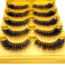 5 paires de cils en vison artificiel Cils longs Cils adhésifs naturels 21