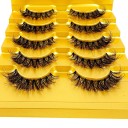 5 paires de cils en vison artificiel Cils longs Cils adhésifs naturels 23