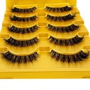 5 paires de cils en vison artificiel Cils longs Cils adhésifs naturels 2