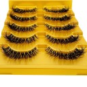 5 paires de cils en vison artificiel Cils longs Cils adhésifs naturels 4