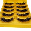 5 paires de cils en vison artificiel Cils longs Cils adhésifs naturels 9