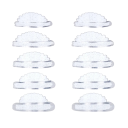 5 paires de coussinets en silicone pour le lifting des cils XS-XL applicateurs en forme de coquille demi-ronde Ensemble professionnel de lifting des cils 10 pièces 6,5 x 6,5 cm 15