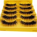 5 Pairs of Artificial Mink Lashes Long False Eyelashes Natural Adhesive Lashes 14