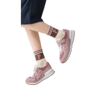 5 pares de Calcetines para Niñas de Algodón Poliéster Elastano Calcetines Marrones con Diseños Calcetines Infantiles Cómodos y Suaves 2