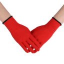 5 pares de luvas de nylon antistáticas 22 cm Toning de películas automotivas Luvas de trabalho Antiderrapantes Contra impressões Macias 4