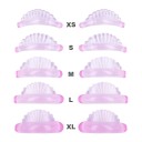 5 párov silikónových podložiek na lamináciu rias XS-XL 3D aplikátory polkruhová mušľa Profesionálny lifting rias sada 10 ks 6,5 x 6,5 cm 10