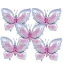 5 pcs Ballon en aluminium papillon 100 × 74 cm Ballon décoratif pastel en forme de papillon Décoration de fête pour anniversaires décoration de fête d'enfants 2