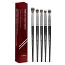 5 pcs conjunto de pincéis para os olhos design angular cerdas sintéticas cabo em ABS para maquilhagem precisa de sombras e detalhes 1