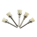 5 pcs Dental Polishing Brush Flat Goat Hair for Micromotor Soft Brush for Polishing Natural and Ceramic Teeth 1