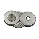 5 pcs Super Strong Neodymium Round Magnets with Hole 20 x 5 mm Hole 5 mm Strong Magnetic Discs for Engineering Manufacturing Holders Suspension Workshop Crafts 2