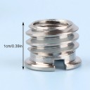 5 pcs Vis et écrous en métal pour appareil photo Vis adaptateurs 1/4 et 3/8 pour trépieds monopodes et accessoires photographiques 5