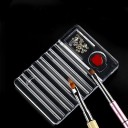 5-Piece Acrylic Stand with Palette 7 x 10 x 0.8 cm Organiser for Manicure Tools for Modelling and Nail Painting Made of Quality Acrylic 6