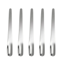 5 pièces de cuillères à café en inox 12,3 x 1,6 cm Cuillères brillantes et résistantes en acier inoxydable Ustensiles élégants pour la maison Accessoires de cuisine 5