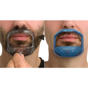 5 Pzs Plantilla de Estilo para Barba Mismo Diseño Diferentes Tamaños Patrón de Plástico Transparente para Afeitar Herramienta 1