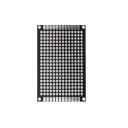 5 stk. Dobbelt-sidede prototyp printplader 4 x 6 cm Sorte PCB Tykkelse 1,6 mm Hulafstand 2,54 mm Universelle testplader til DIY elektronik 2