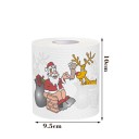 5 stk. Juletoiletpapir 10 x 10 cm 2 lag Rolle med julemotiver Papirservietter Husholdningsartikler Juledekoration og pynt 2