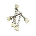 5 Stück Dentale Polierbürste flach Ziegenhaar für Mikromotor Weiche Bürste zum Polieren von natürlichen und keramischen Zähnen 2