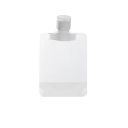 5 Stück Kunststoff nachfüllbare Beutel für Cremes mit Verschluss 50 ml transparentes Kosmetikbehälter für Reisen und Aufbewahrung von Flüssigkeiten und Gelen 1