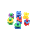 5 stuks kinderplastic schroeven 5 x 4 cm Bouwblokken met schroef en moer Educatief speelgoed Motorische ontwikkeling Willekeurige kleuren 7